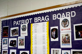 Patriot Brag Board for PE Students